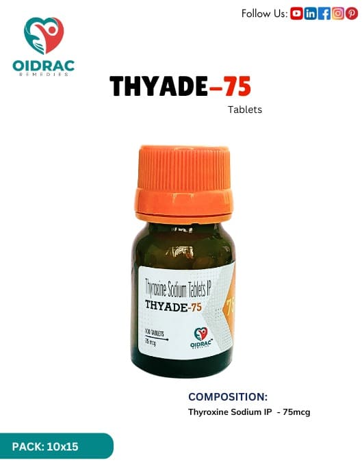 Thyroxine Sodium Tablet 75 mcg